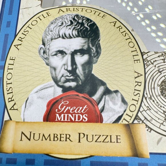Great Minds Aristotles Number Puzzle Wooden Brain Teaser Box - Picture 4 of 8